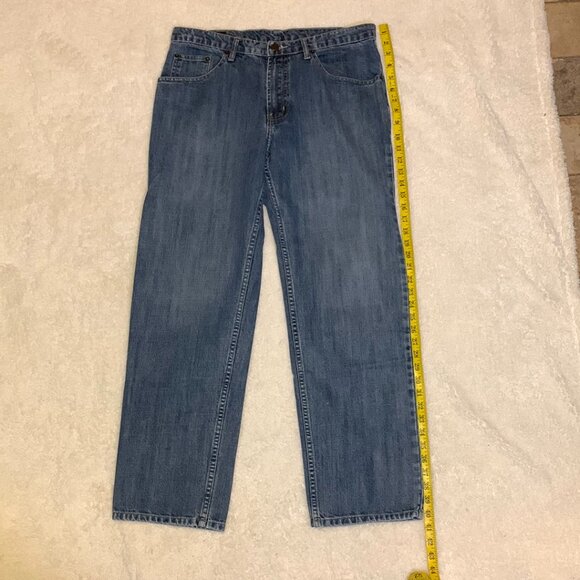 Vtg MARLBORO CLASSICS Womens Wide Leg Denim Jeans W34 L30  Cotton Made in USA - Picture 2 of 10